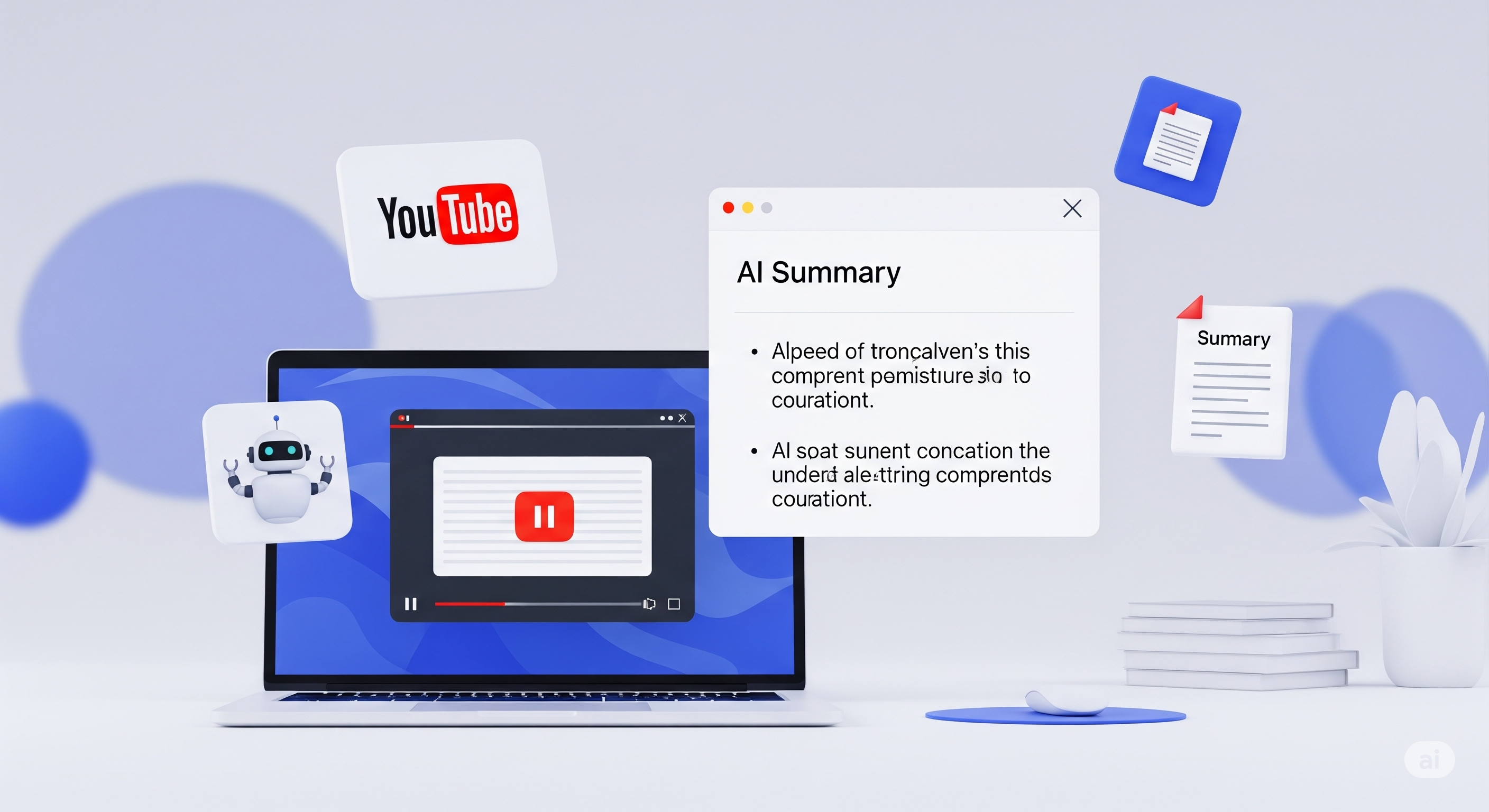 AI to summarize youtube video