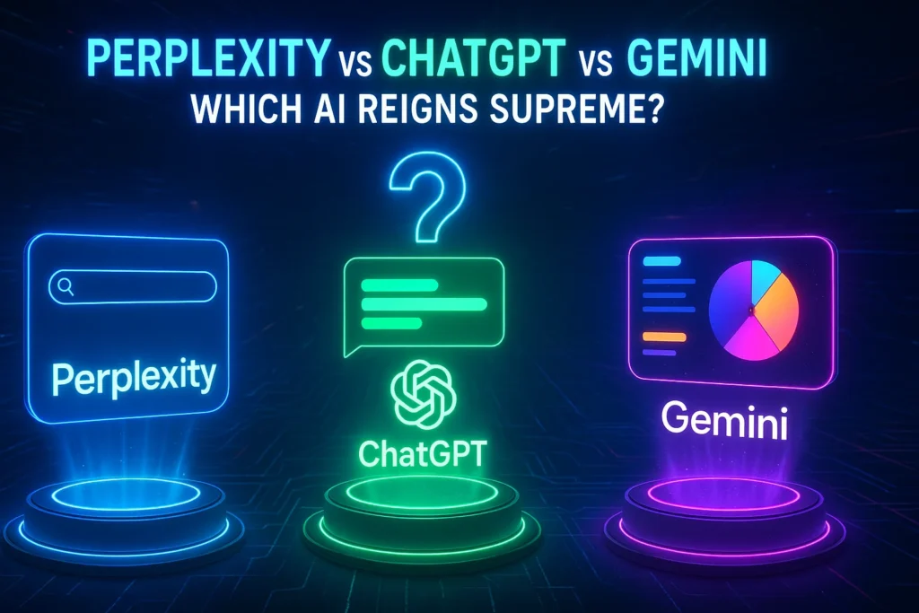 Perplexity vs ChatGPT vs Gemini